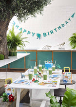 Load image into Gallery viewer, Party Dinosaur Happy Birthday Garland
