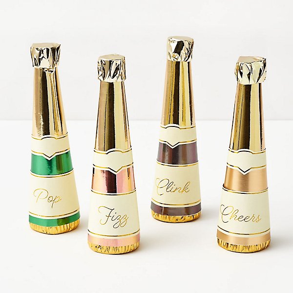 Champagne Party Crackers set of 4