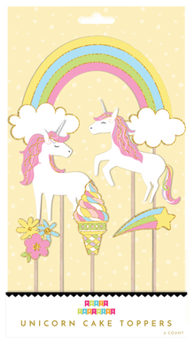 Unicorns Cake Toppers - Lemonade Party Box
