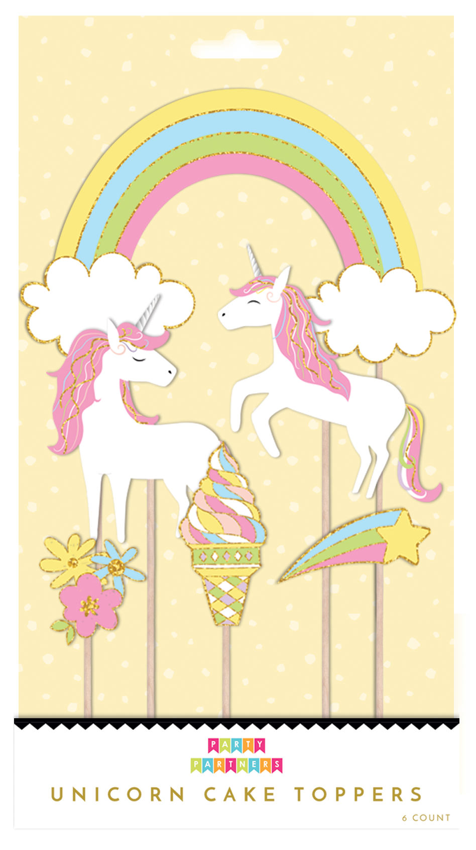 Unicorns Cake Toppers - Lemonade Party Box