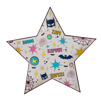 Superhero Large Plates (star shaped) - Lemonade Party Box