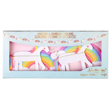 Load image into Gallery viewer, Unicorn with Rainbows Party Garlands - Lemonade Party Box
