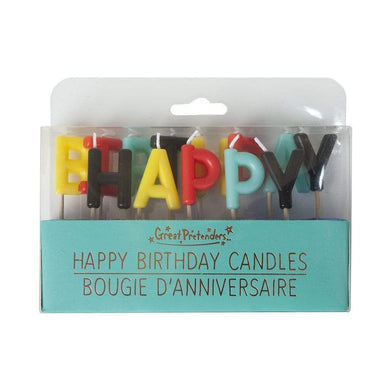 Superhero Candles Multicoloured - HAPPY BIRTHDAY - Lemonade Party Box