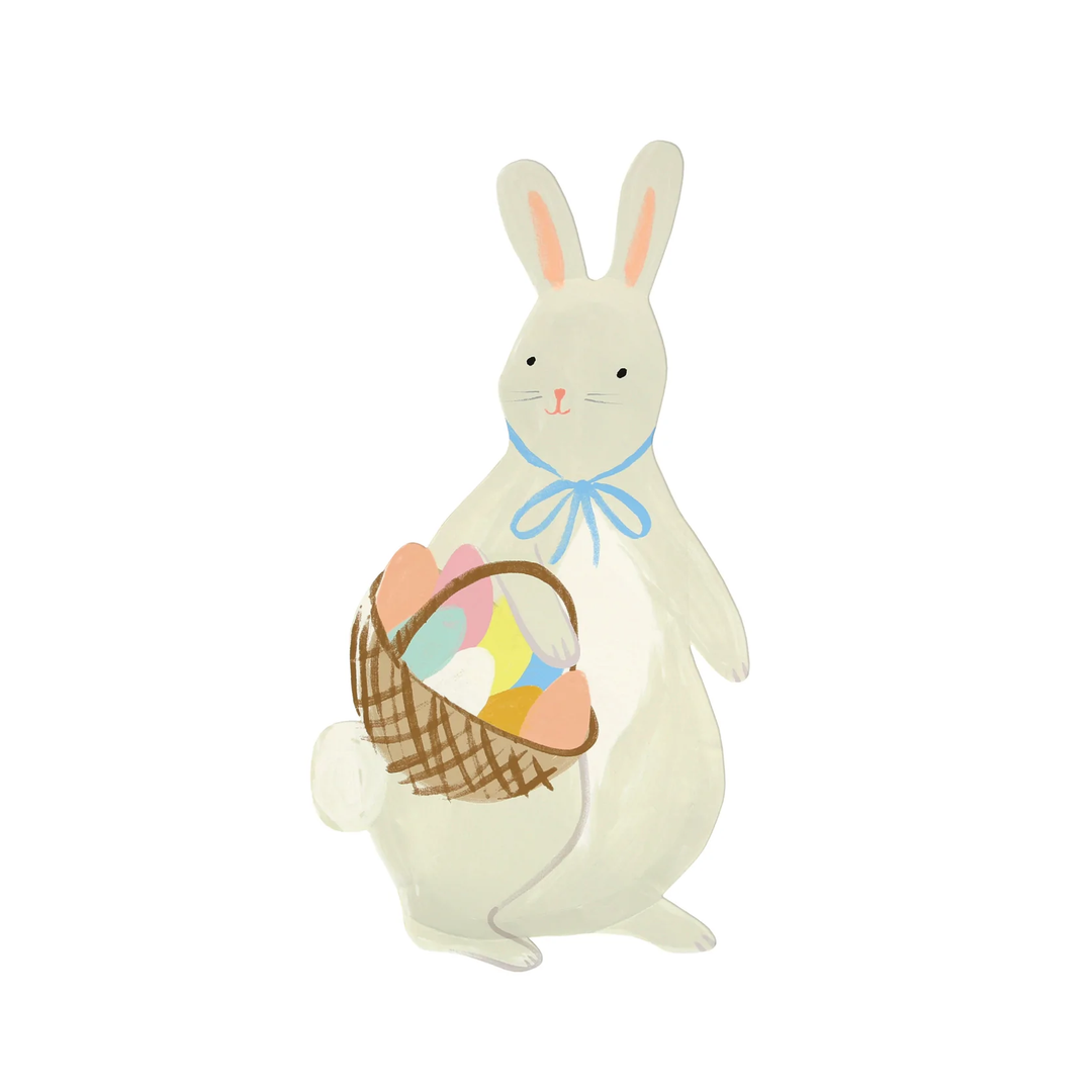Meri Meri Bunny with Basket Plate