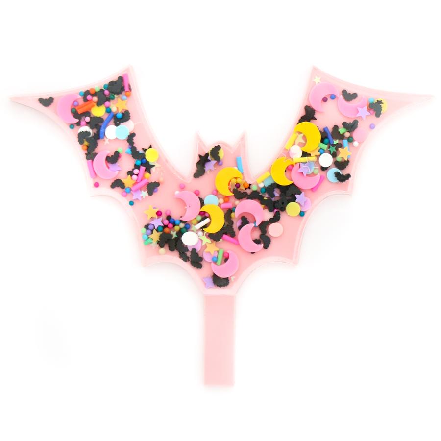 Acrylic Bat Cake Topper
