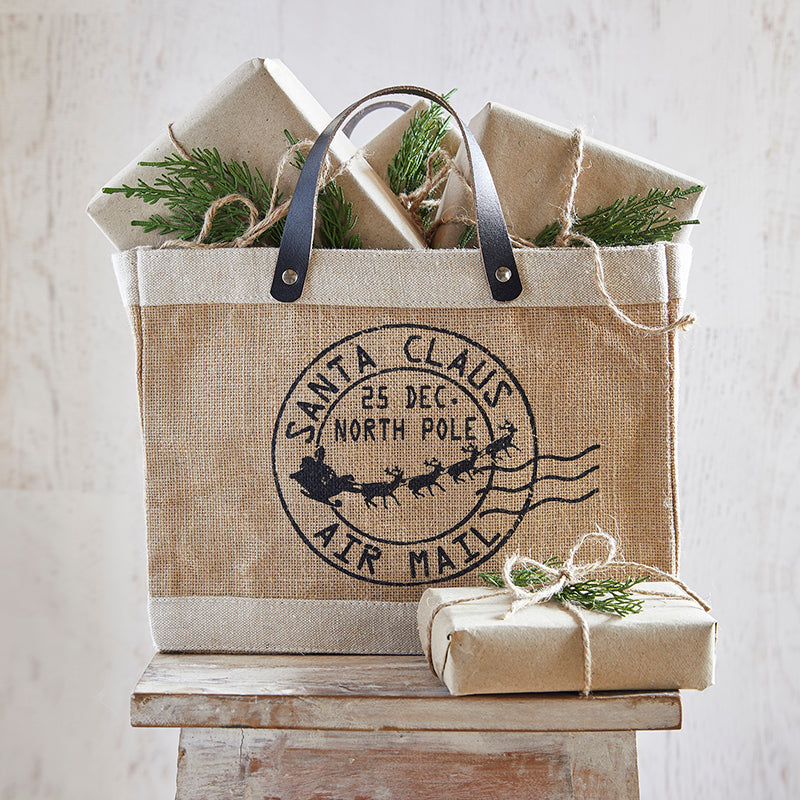 Holiday Jute Tote - Airmail
