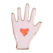 Load image into Gallery viewer, Meri Meri Valentine&#39;s Day Lips, Hand &amp; Bubble Enamel Pins
