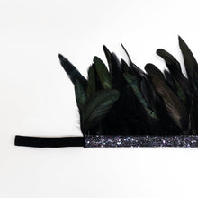 Load image into Gallery viewer, Meri Meri Black Feather Crown
