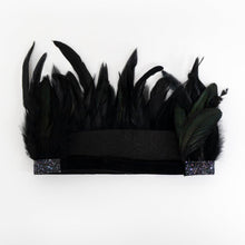 Load image into Gallery viewer, Meri Meri Black Feather Crown
