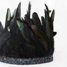 Load image into Gallery viewer, Meri Meri Black Feather Crown
