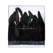 Load image into Gallery viewer, Meri Meri Black Feather Crown
