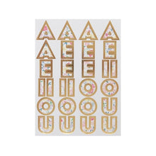 Load image into Gallery viewer, Meri Meri English Garden Alphabet Sticker Sheets (set of 10 sheets)

