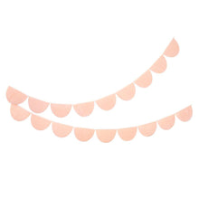 Load image into Gallery viewer, Meri Meri Peach Tissue Paper Scallop Garland
