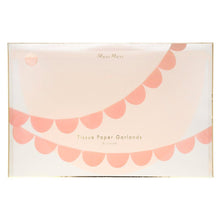 Load image into Gallery viewer, Meri Meri Peach Tissue Paper Scallop Garland
