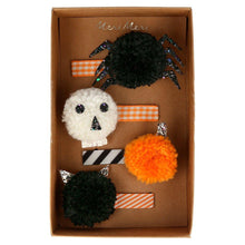 Load image into Gallery viewer, Meri Meri Halloween Pom Pom Hair Clips
