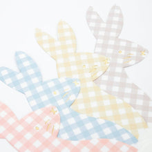Load image into Gallery viewer, Meri Meri Gingham Bunny Napkins (set of 16)

