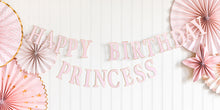 Load image into Gallery viewer, Princess Happy Birthday Banner
