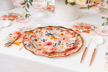 Load image into Gallery viewer, Blush Bouquet Wavy Side Plates
