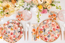 Load image into Gallery viewer, Blush Bouquet Wavy Side Plates
