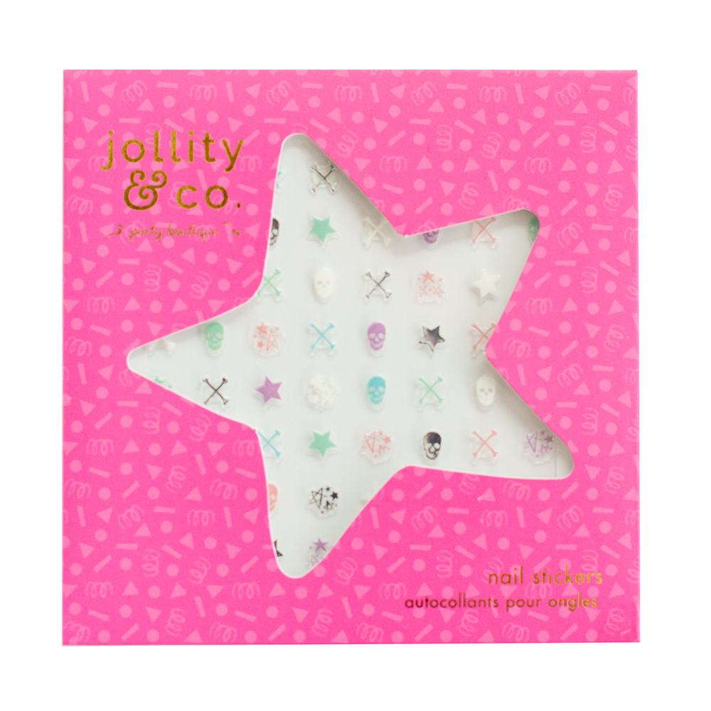 Pastel Skull Nail Stickers - 1 Pk.