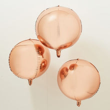 Load image into Gallery viewer, Rose Gold Orb Balloons - Lemonade Party Box
