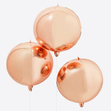Load image into Gallery viewer, Rose Gold Orb Balloons - Lemonade Party Box
