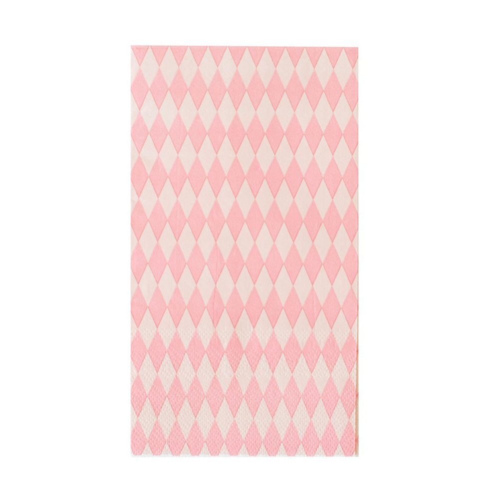 Check It! Tickle Me Pink Guest Napkins - 16 Pk.
