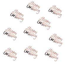 Load image into Gallery viewer, Table Confetti - Rose Gold &#39;Happy Birthday&#39;
