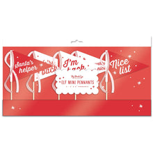 Load image into Gallery viewer, Elf Mini Felt Pennant Flags
