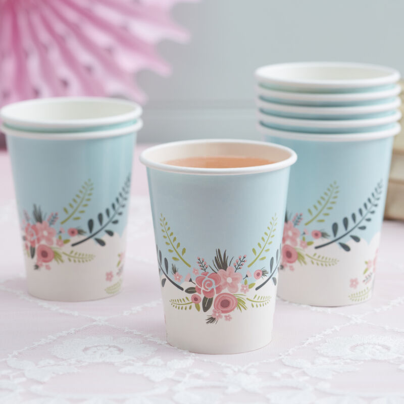 Floral Fancy Paper Cups