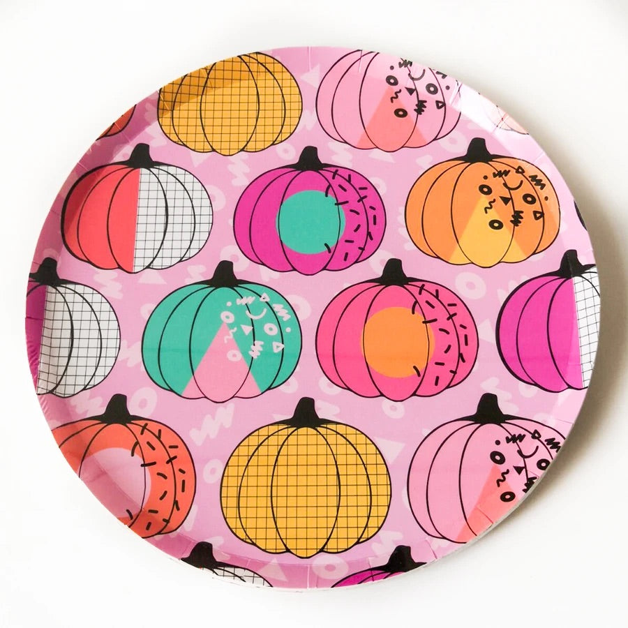 Colourful Pumpkin Plates
