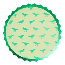 Load image into Gallery viewer, Green Dinosaur Party Plate
