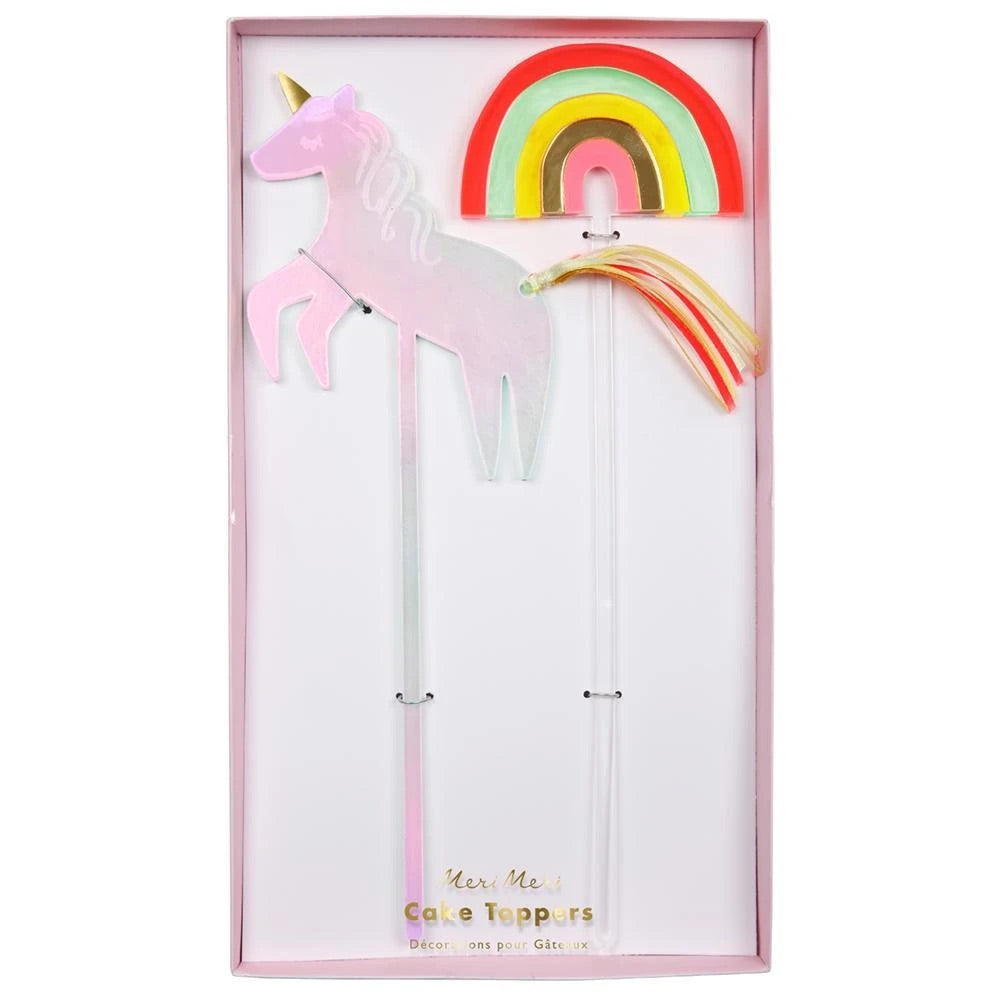 Meri Meri Unicorn & Rainbow Cake Toppers