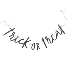 Load image into Gallery viewer, Halloween Trick or Treat Word Banner
