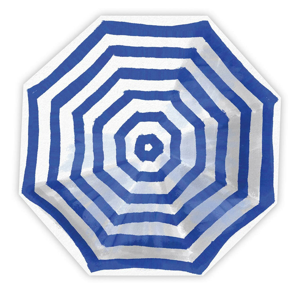 Blue and White Umbrella Cocktail Napkins
