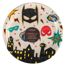Load image into Gallery viewer, Superhero Plate (round) - Lemonade Party Box

