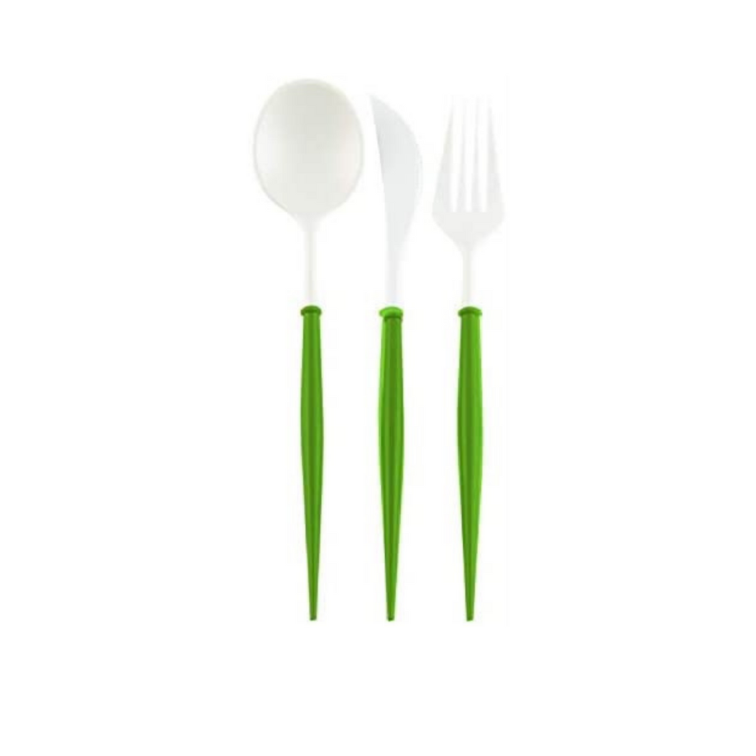 Bella Olive Green Reusable Cutlery - Lemonade Party Box