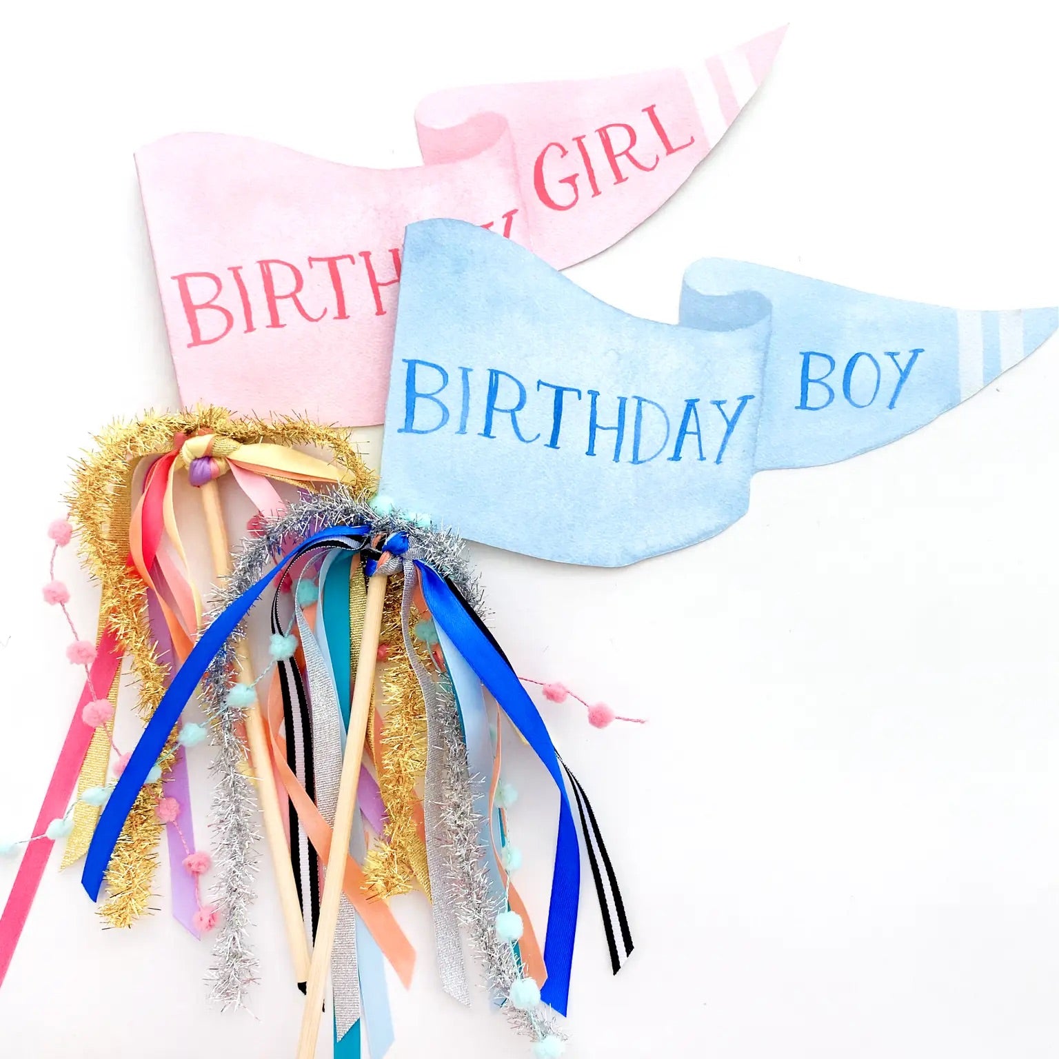 Birthday Girl Party Pennant - Lemonade Party Box