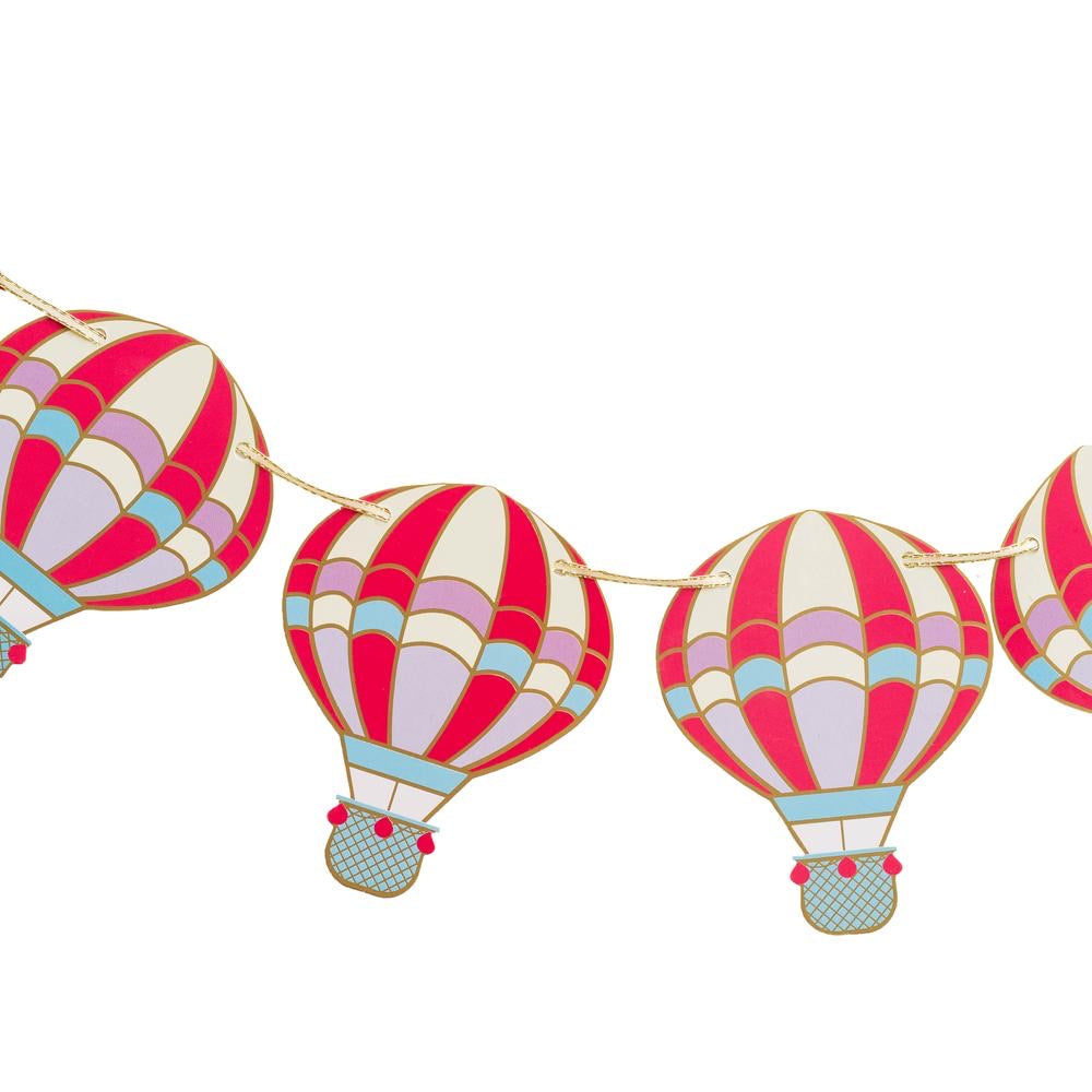 Up, Up & Away Hot Air Balloon Garland - Lemonade Party Box