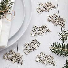 Load image into Gallery viewer, Wooden Merry Christmas Table Confetti - Lemonade Party Box
