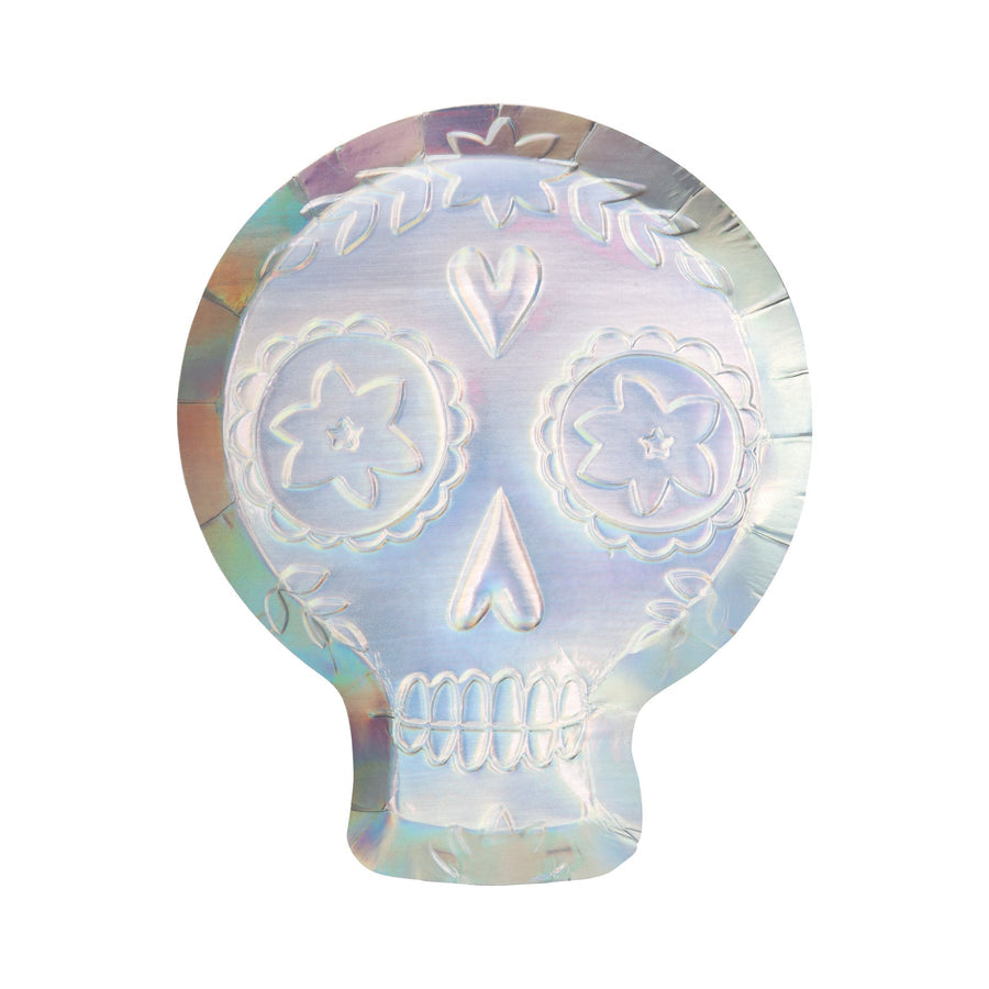 Meri Meri Holographic Sugar Skull Plates