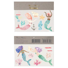 Load image into Gallery viewer, Meri Meri Large Mermaid Tattoos

