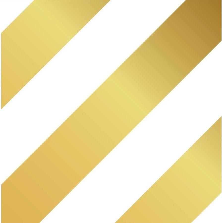 Gold Stripe Paper Cocktail Napkin