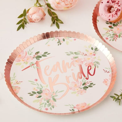 Team Bride Floral Plates - Lemonade Party Box