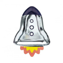 Load image into Gallery viewer, Rocket Ship Plate - Space Party - Lemonade Party Box
