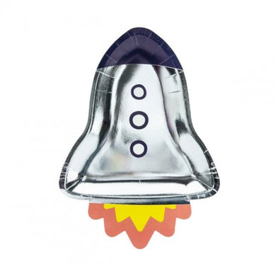 Rocket Ship Plate - Space Party - Lemonade Party Box