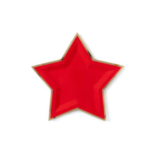 Load image into Gallery viewer, Red Star Plates (Gold Foiled) - Lemonade Party Box
