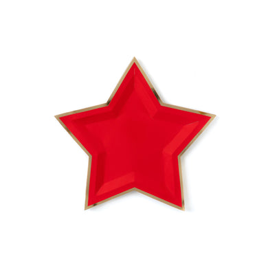 Red Star Plates (Gold Foiled) - Lemonade Party Box