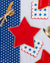 Load image into Gallery viewer, Red Star Plates (Gold Foiled) - Lemonade Party Box
